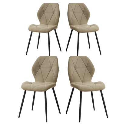 Eetkamerstoelset van 4 - Stoelen - Keukenstoel - Scandinavisch minimalistisch - Groen