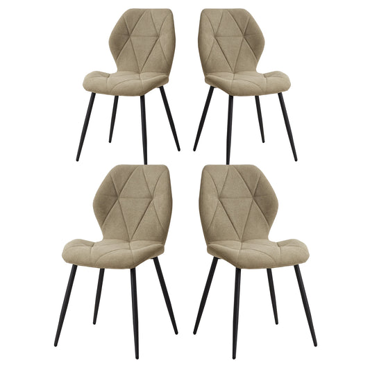 Eetkamerstoelset van 4 - Stoelen - Keukenstoel - Scandinavisch minimalistisch - Groen