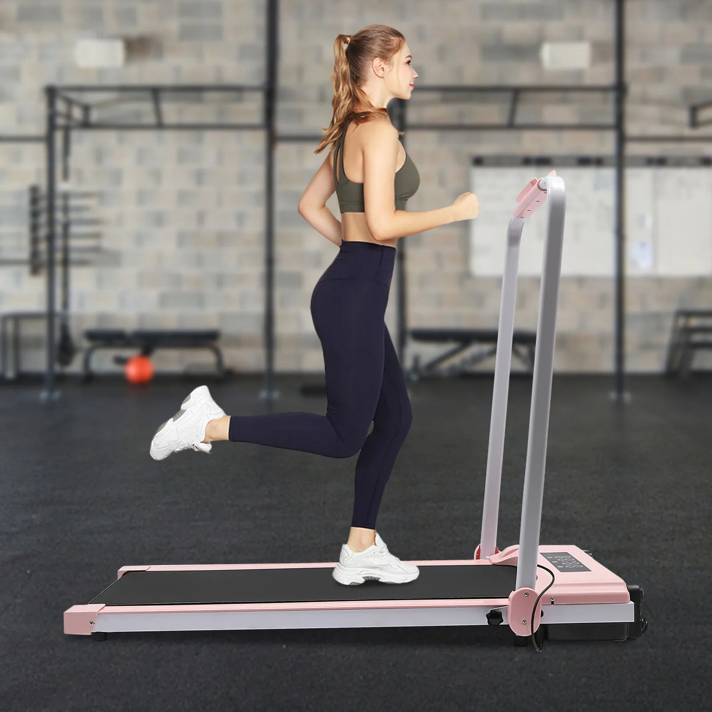 Elektrische Loopband – Treadmill – Fitness Loopband – Hardloopband – Inklapbare Loopband – Stil Motor – LED Display – 10 km/u Snelheid