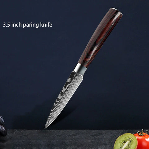 Professionele Keukenmessen - 10-delige Messenset - japanse messen - Messensets - QUORE