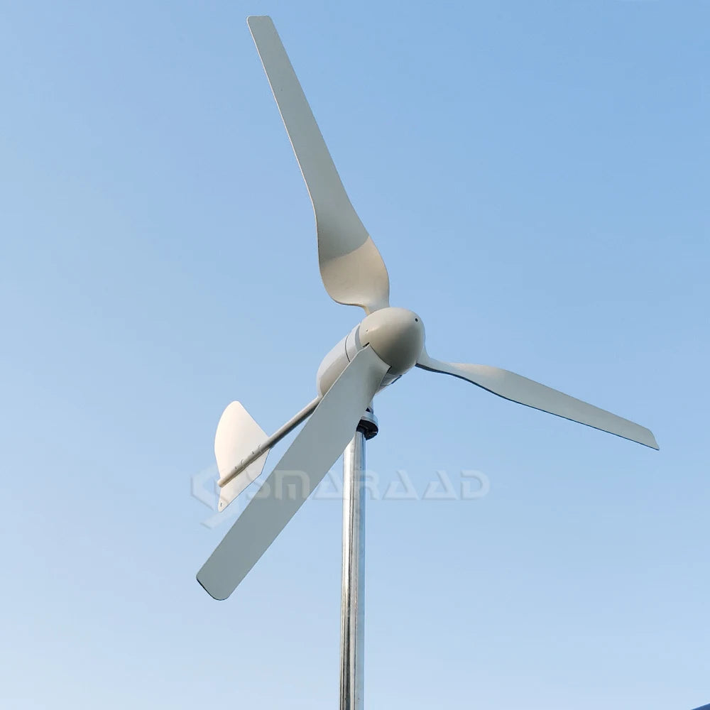 Windturbine – Windgenerator – Huiswindmolen – Energie Opwekker – 8kW – Laag Geluidsniveau – Aluminium Behuizing - 24V