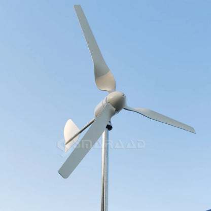 Windturbine – Windgenerator – Huiswindmolen – Energie Opwekker – 8kW – Laag Geluidsniveau – Aluminium Behuizing - 24V