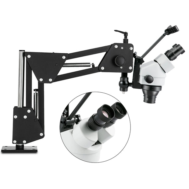 Vevor - Digital Microscope - Multidirectional - Jewelry Tools - 0.7X-4.5X Super Clear Microscope - Micro Focusing Microscope - Black and White