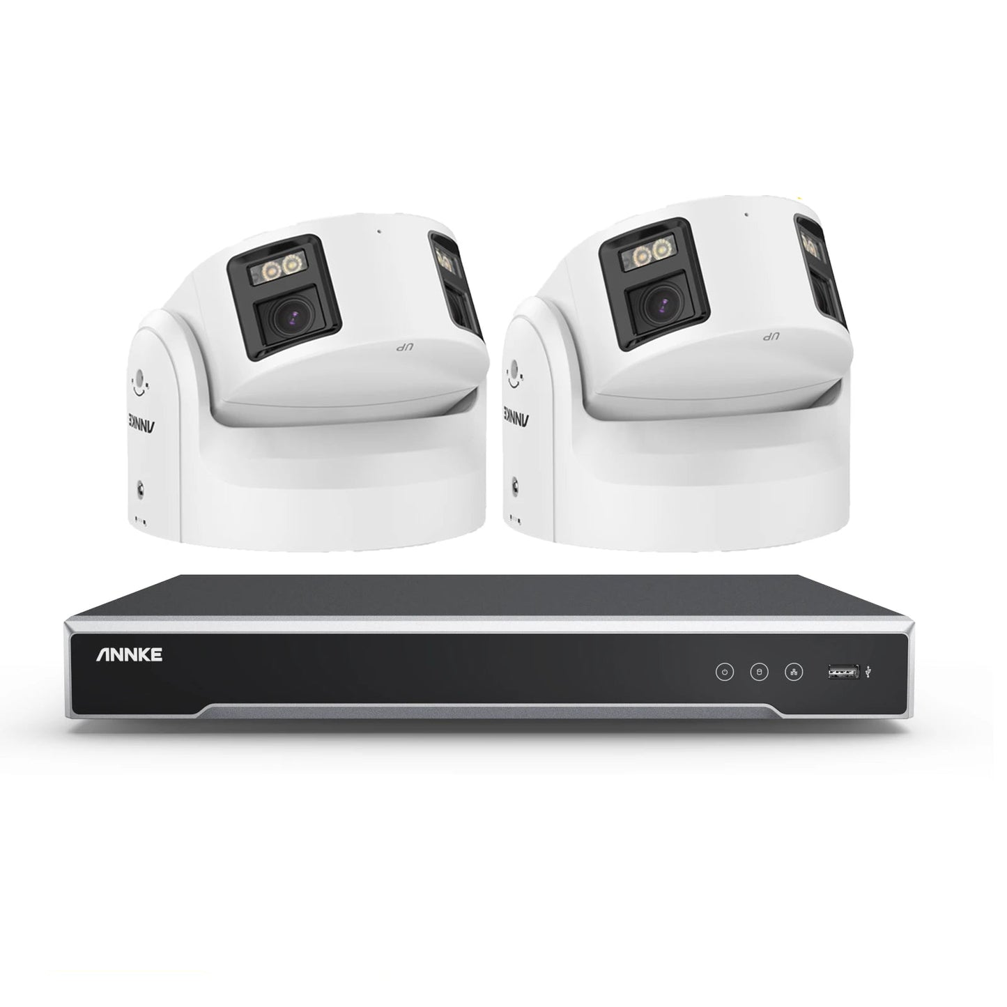 8-kanaals NVR Camerasysteem – Beveiligingssysteem – IP Camera Set – Surveillance Camera – Toezichtssysteem – 8 MP Panoramische Camera’s – PoE-aansluiting & 4K HDMI-uitgang
