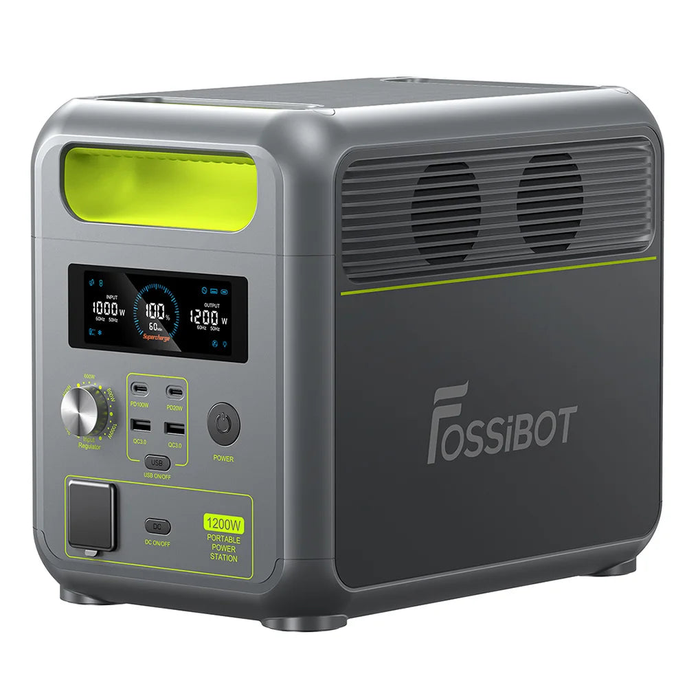 Draagbare Powerstation – Mobiele Accu – Camping Batterij – Noodstroomvoorziening – LiFePO4 Batterij – 1024Wh Capaciteit – 1200W Vermogen