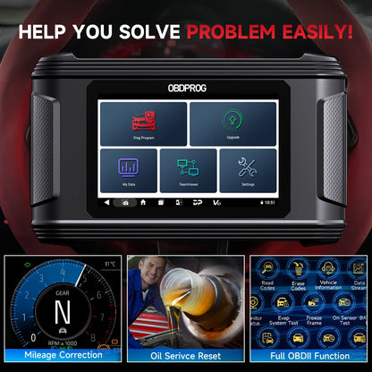 OBD2 Diagnostische Tool – Auto Scanner – Cluster Kalibratie – Olie Reset – Instrument Aanpassing – EU Versie – 5 Inch Touchscherm – 1 Jaar Gratis Updates