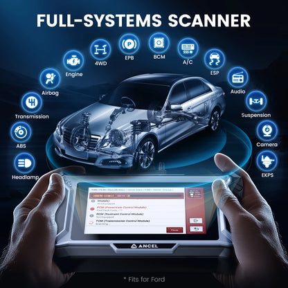 Auto Diagnose Tool – OBD2 Scanner – Foutcode Reader – Systeemdiagnose – Bidirectionele Controle – 5-Inch Touchscreen – WiFi Updates