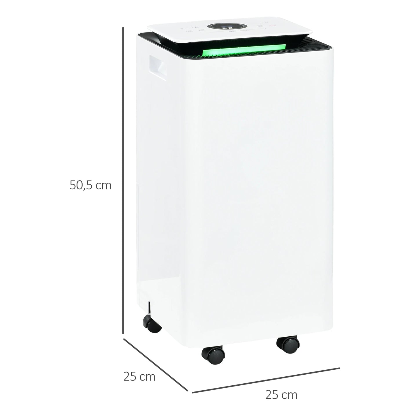 Luchtontvochtiger – Vochtvreter – Ontvochtiger – Luftontvochtiger – Air Dehumidifier – 12L Capaciteit Per Dag – Stil Met LED-Display