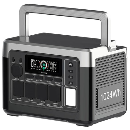 Draagbare Powerstation – Mobiele Accu – Noodstroomvoorziening – Energiebron – 292Wh Capaciteit – 320W Zuivere Sinusgolf AC-uitgang – 100W USB-C Power Delivery