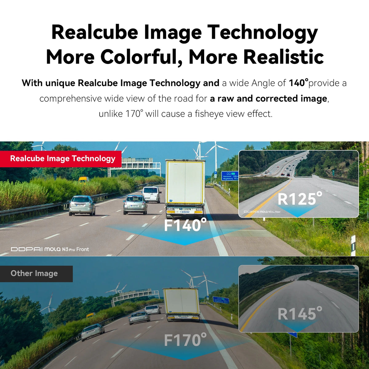 N3 Pro - Dashcam voor Auto - met GPS - Wifi - Dashcams - FullHD video - 1600P HD - Super compact - Zwart - QUORE