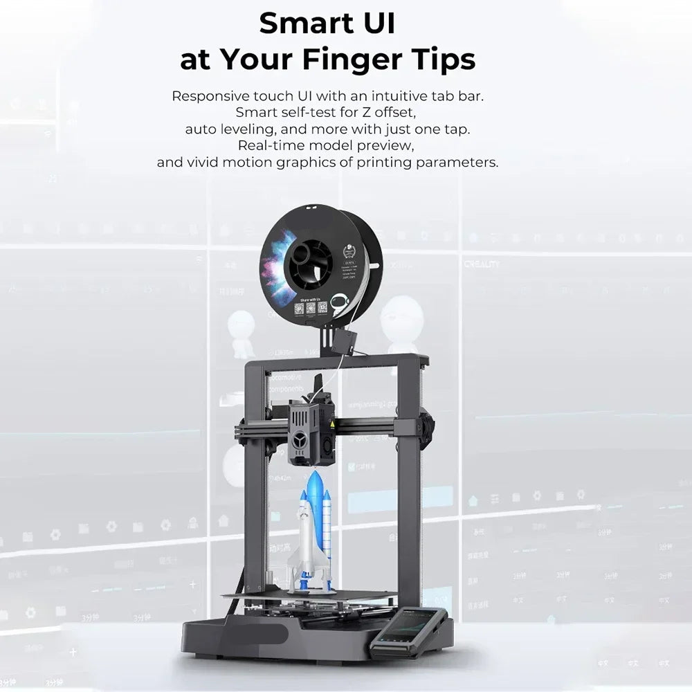 3D Printer - Printer - Mini Printer - Direct Drive Extruder – Hands-free Auto Leveling – 32-bit Stil Moederbord – Upgraded Model