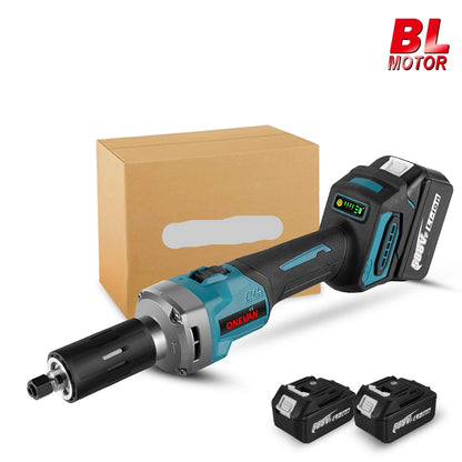 Elektrische Rechte Slijper - Graveer of Polijstmachine - Straight grinder - 2 Accu's - Accu lader - 4 standen - 2000W - 18V