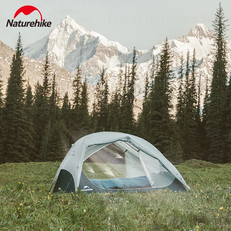 Naturehike Star River UL Camping Tent 15D Silicone 2 Person 3 Seasons Tent Ultralight Portable Outdoor Hiking Tents With Mat