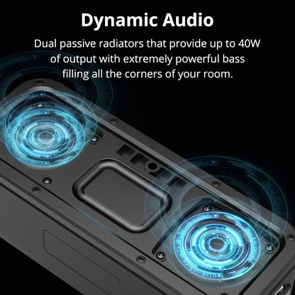 Speaker - Speaker Cables - Bookshelf Speaker - Speakers for PC - BT 5.0 - NFC - 40W - 15H Playtime - IPX7 - Black