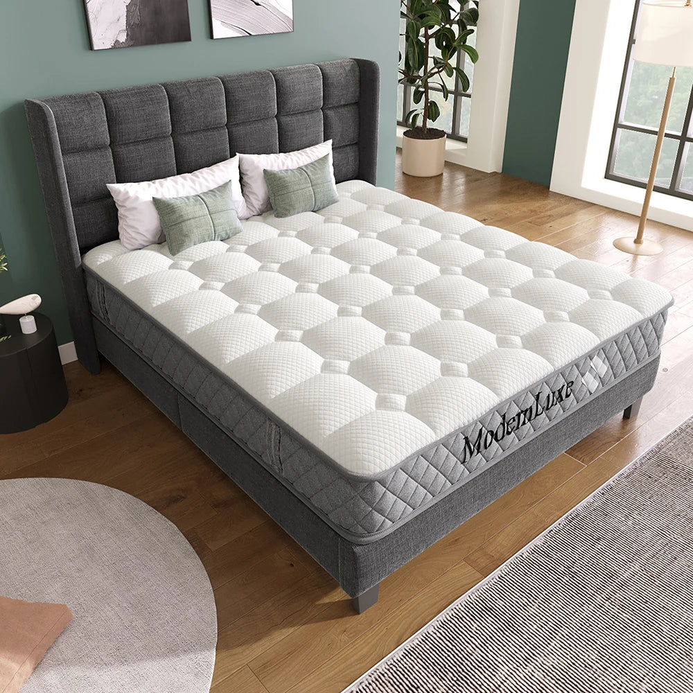 Bed – Tweepersoonsbed – Slaapkamerbed – Opbergbed – Stofbed – 180x200 cm – Opklapbare Lattenbodem – Ruime Opbergruimte - QUORE