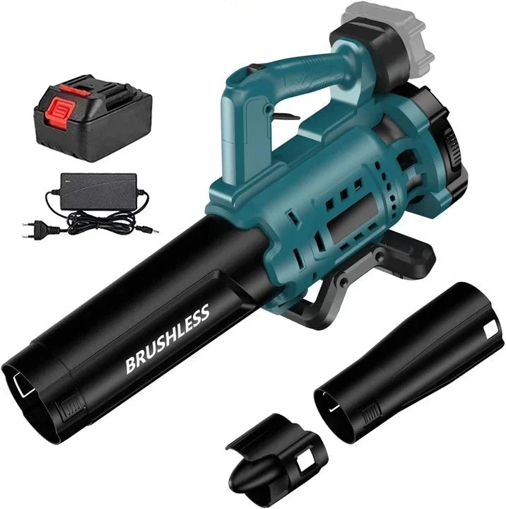Bladblazer - Bladzuiger - Turbo Fan - Tuingereedschap - Luchtblazer - Compatibel met 18V Accu - Krachtige Brushless Blazer 130MPH - Voor Sneeuw & Tuinonderhoud - met 1 Accu