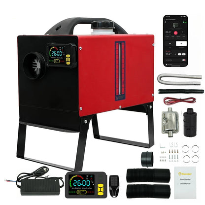 Dieselverwarmer – Camperverwarmer – Bootverwarmer – Garageverwarmer – 8 kW Vermogen – Bluetooth Bediening – Laag Brandstofverbruik