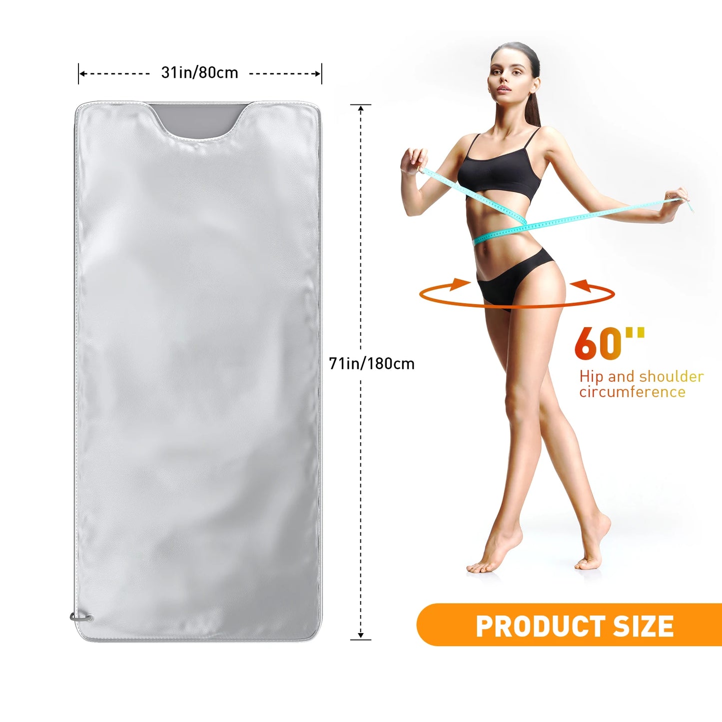 Draagbare Sauna Blanket – Infrared Sauna – Detox Sauna – Ontspanningsdeken – Warmtedeken – Instelbare Temperatuur – Waterafstotend Material