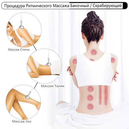 Vacuüm Massagemachine – Vacuümtherapie Apparaat – Cellulitis Massager – Huidverstevigingsapparaat – Lichaamsmassageapparaat – CE-Gecertificeerd – Multifunctionele Ventousekoppen