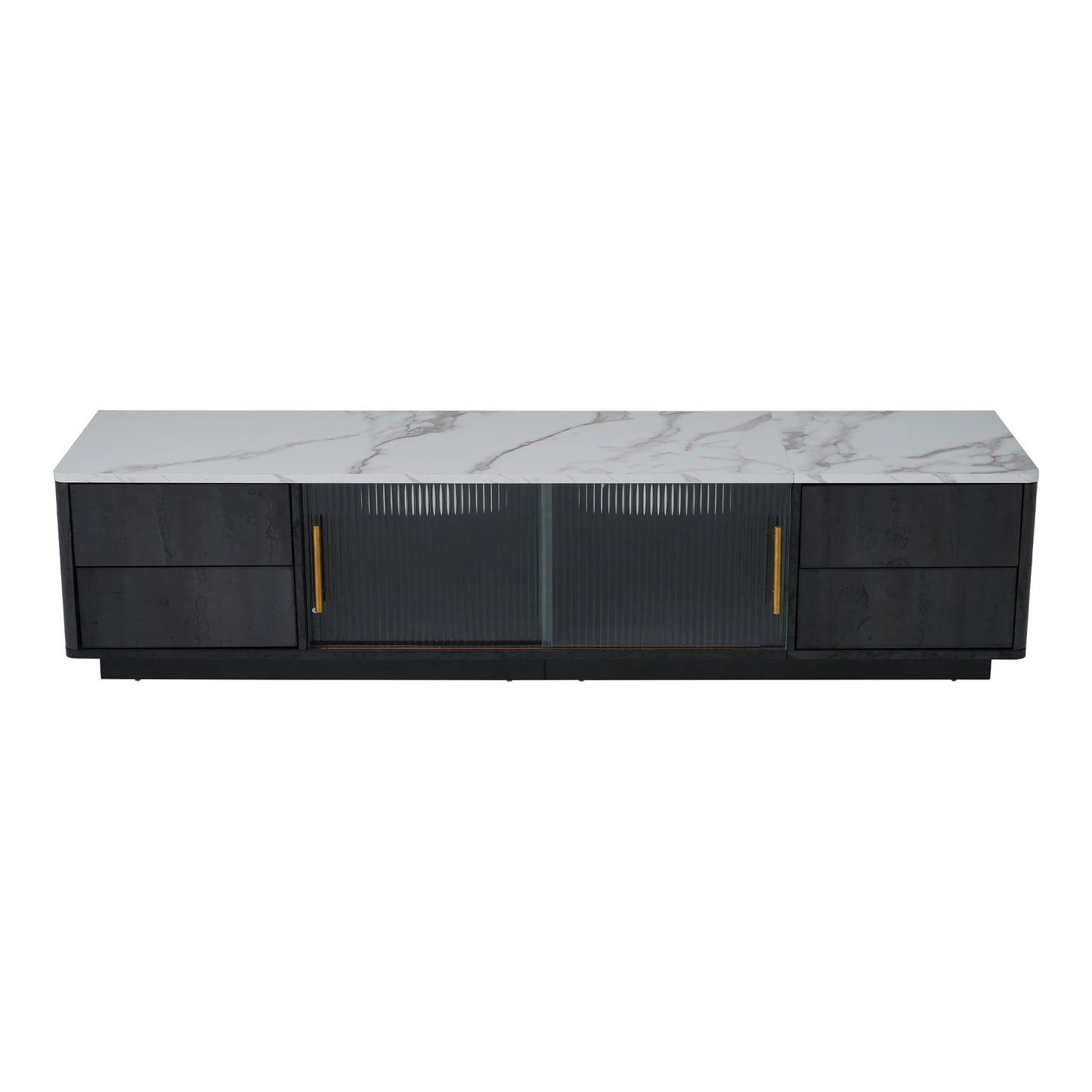 TV-Meubel – Tv-Kast – Mediameubel – Tv-Stand – Voor Televisies Tot 70 Inch – Marmeren Blad – Kabelmanagement