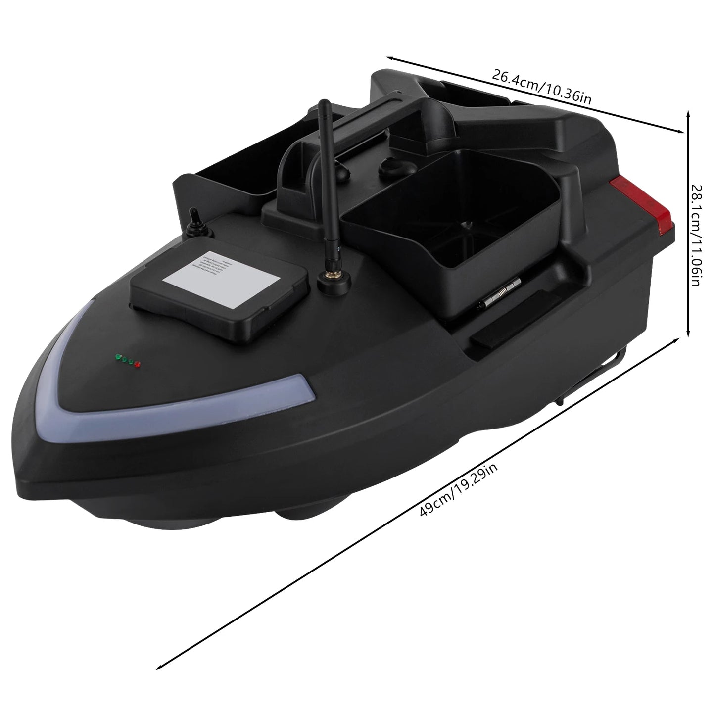 GPS Voerboot – Voerapparaat Op Afstand – Visboot – Voerboot Met GPS – ABS Materiaal – 12.000 mAh Accu