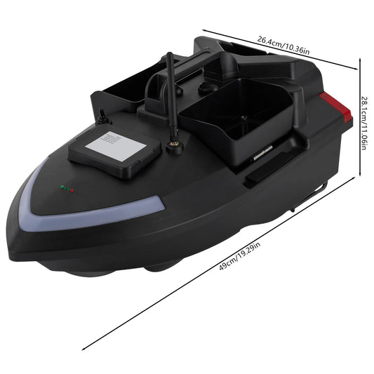 GPS Voerboot – Voerapparaat Op Afstand – Visboot – Voerboot Met GPS – ABS Materiaal – 12.000 mAh Accu