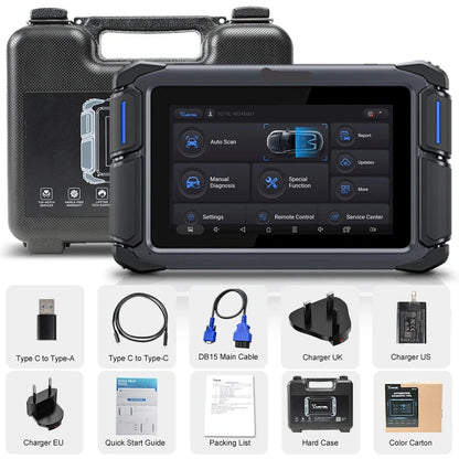 Auto Diagnosetool – OBD Scanner – Foutcode Lezer – Vehicle Tester – 7 Inch Touchscreen – Key Programming – 34+ Onderhoudsdiensten