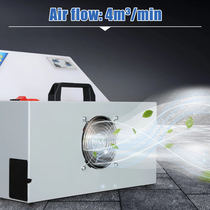 Afzuigventilator – Afzuiger – Ventilator – Luchtverfrisser – Werkplaatsventilator – 4 M³/Min Luchtstroom – Compact En Draagbaar - 220V