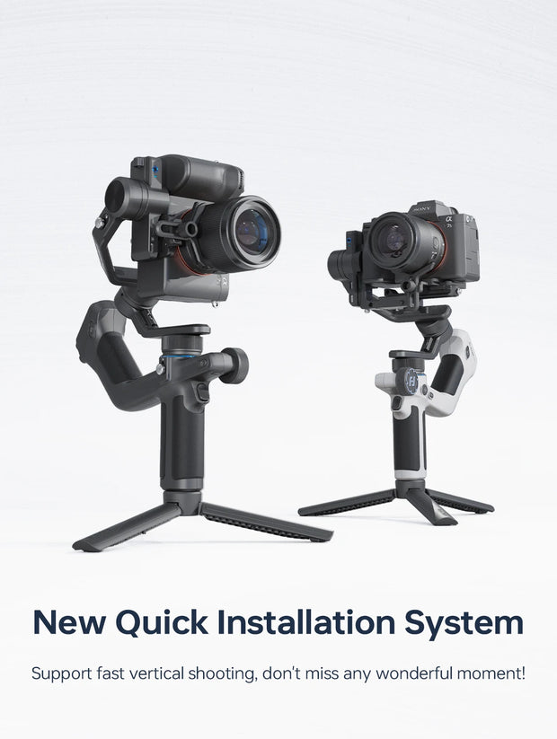 Gimbal Smartphone - Gimbal voor Smartphone & Camera - Handheld spiegelloos - Draadloze afneembare - Alles-in-één - 3-assige - Handheld Gimbal Stabilisator - voor Sony A7III GoPro 12 iPhone 15 Pro Samsung S240 - AI Tracker