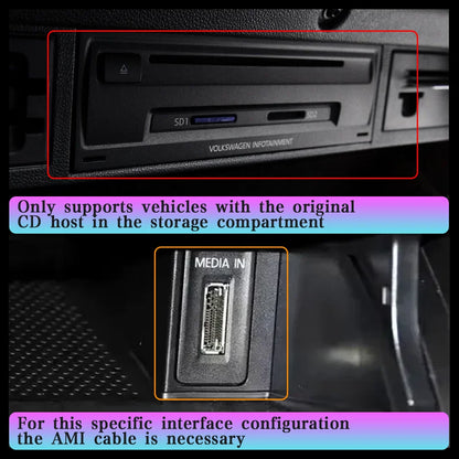 Draadloze CarPlay Android Auto Adapter – Wireless Connectie – Bluetooth Multimedia Interface – Volkswagen MIB Systeem – Plug-and-Play Installatie – Handsfree Spraakbediening – Snelle 2.4 GHz Verbinding - QUORE