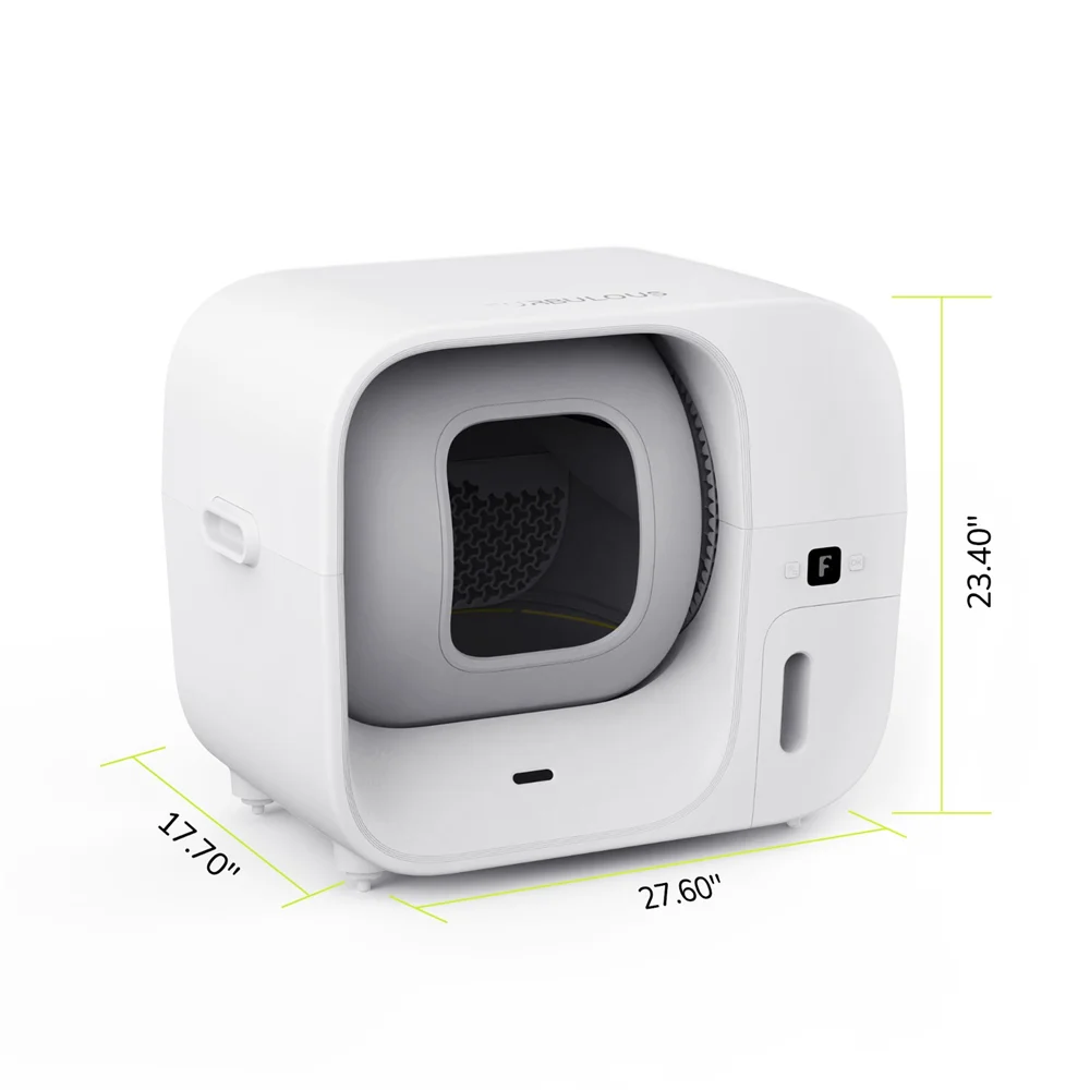 Furbulous Automatic Cat Litter Box with App Control ,48W, 60L Large Safe for Multiple Cats with Odor Removal Deodorant