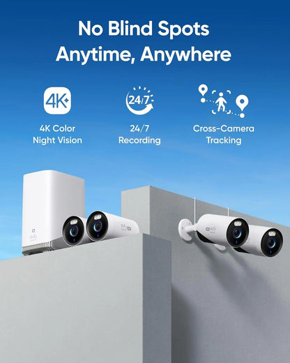 Beveiligingscamera – Bewakingscamera – Video Camera – CCTV Camera – Surveillance Camera – 8MP 4K Ultra-HD – Kleurennachtzicht & Gezichtsherkenning