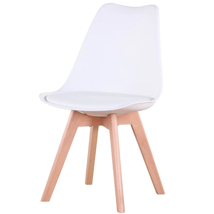 Ronde Eettafelset – Eettafel Met Stoelen – Tafel En Stoel Set – Diningset – Keukenmeubel – Wit Zwart – Massief Hout – 110 cm Diameter
