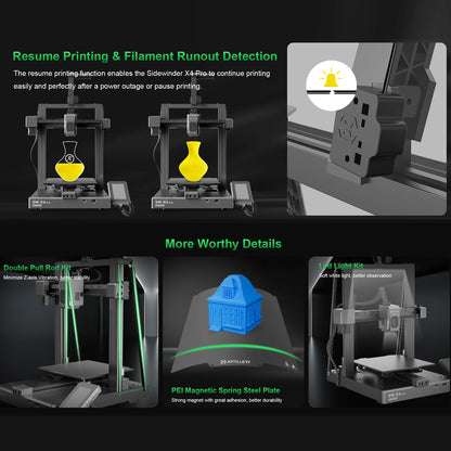 3D Printer – 3D Printer Voor Thuis – 3D Printmachine – Desktop Printer – 240x240x260 Mm Volume – 500 Mm/s Snelheid