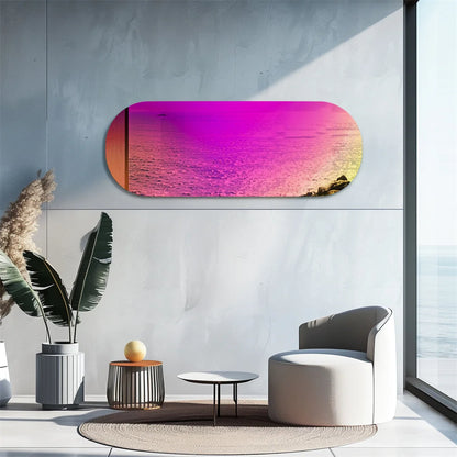 Spiegel – Wandspiegel – Passpiegel – Staande Spiegel – Ovale Spiegel – Iriserend Glas – Uniek Kleureffect