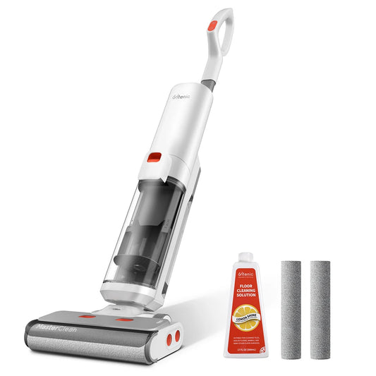 Cordless Stick Vacuum Cleaner - Stick Vacuum Cleaner - Vacuum Cleaner - Cordless Stick Vacuum Cleaner - Powerful Suction - 15KPa - 2L Water Tank - Dual Edge Cleaning - 45min Runtime - Smart LED Display - 200W - 21.6V - 4000mAh - White