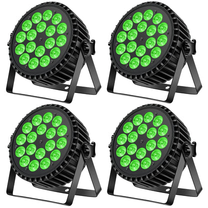 LED Par Verlichting – LED Spot – Podiumlamp – DJ Licht – Disco Licht – 200W Vermogen – RGBW Kleurmix Met DMX512 Bediening - QUORE