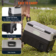 Koelkast - Mini koelkast - Mini koelkast - Mini koelkast voor drankjes - kleine koelkast - Koelkasten - 35L - met Wiel Compressor Vriezer voor Camping Picnics Auto Thuis Reizen
