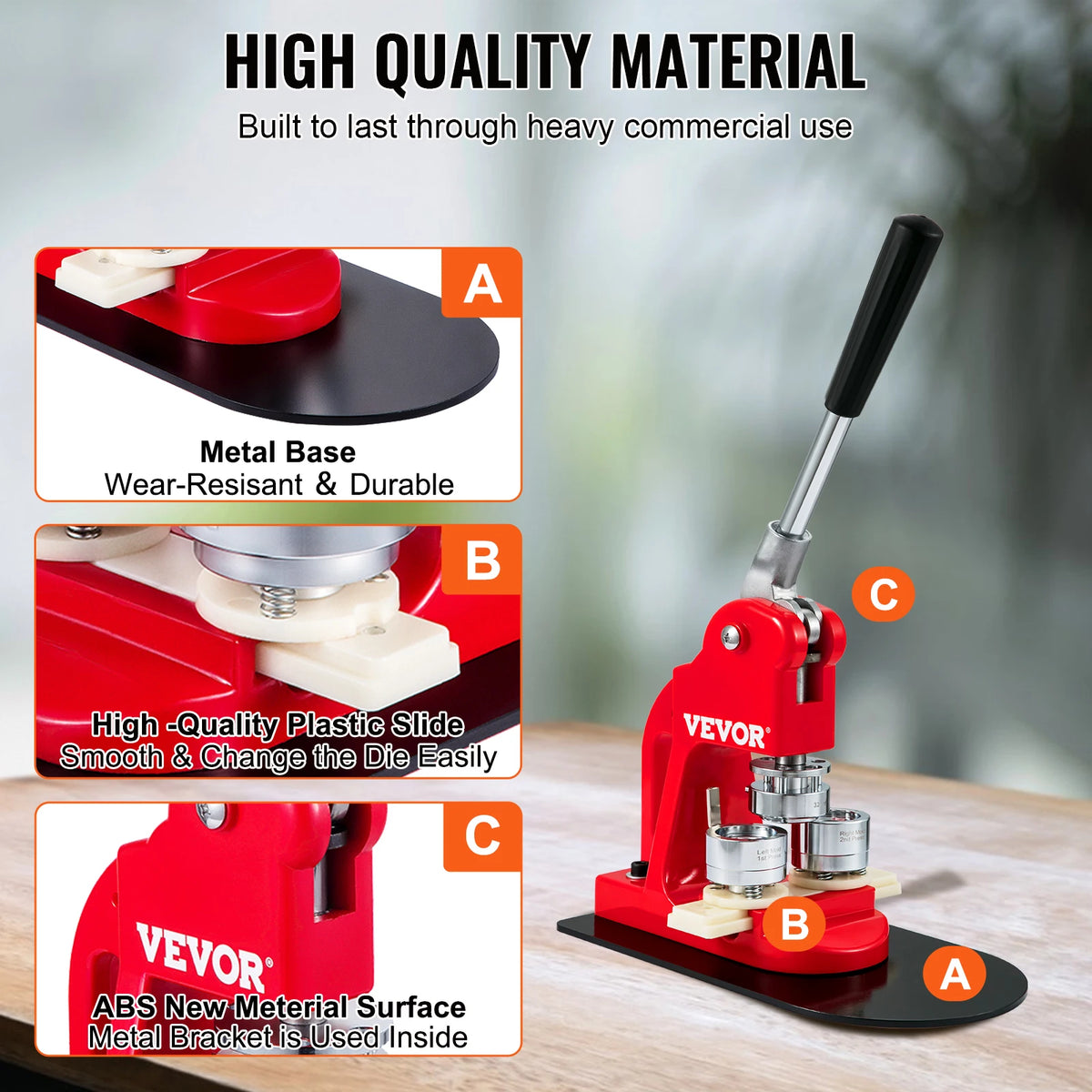 Button Maker - Button Maker Machine - Buttons - Badge Maker - Button Machine - Pin Maker - 75MM - 500st Button Parts