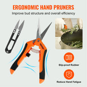 Vevor - Bladko Trimmer - Trimmer Head - Manual Bud Trimmer - with Stainless Steel Blades - for Twisted Spin Cut Clear Dome - 16in pan - Silver