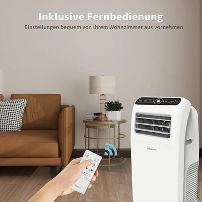 Mobiele Airconditioner – Verdamper – Verwarming – Luchtontvochtiger – Ventilator – 4-in-1 Functie – 24-Uurs Timer