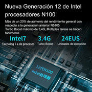 MicroData - Computer - Gaming PC -Mini Desktop- PC - Mini PC - N100 - Intel 12e generatie - 8GB 256GB