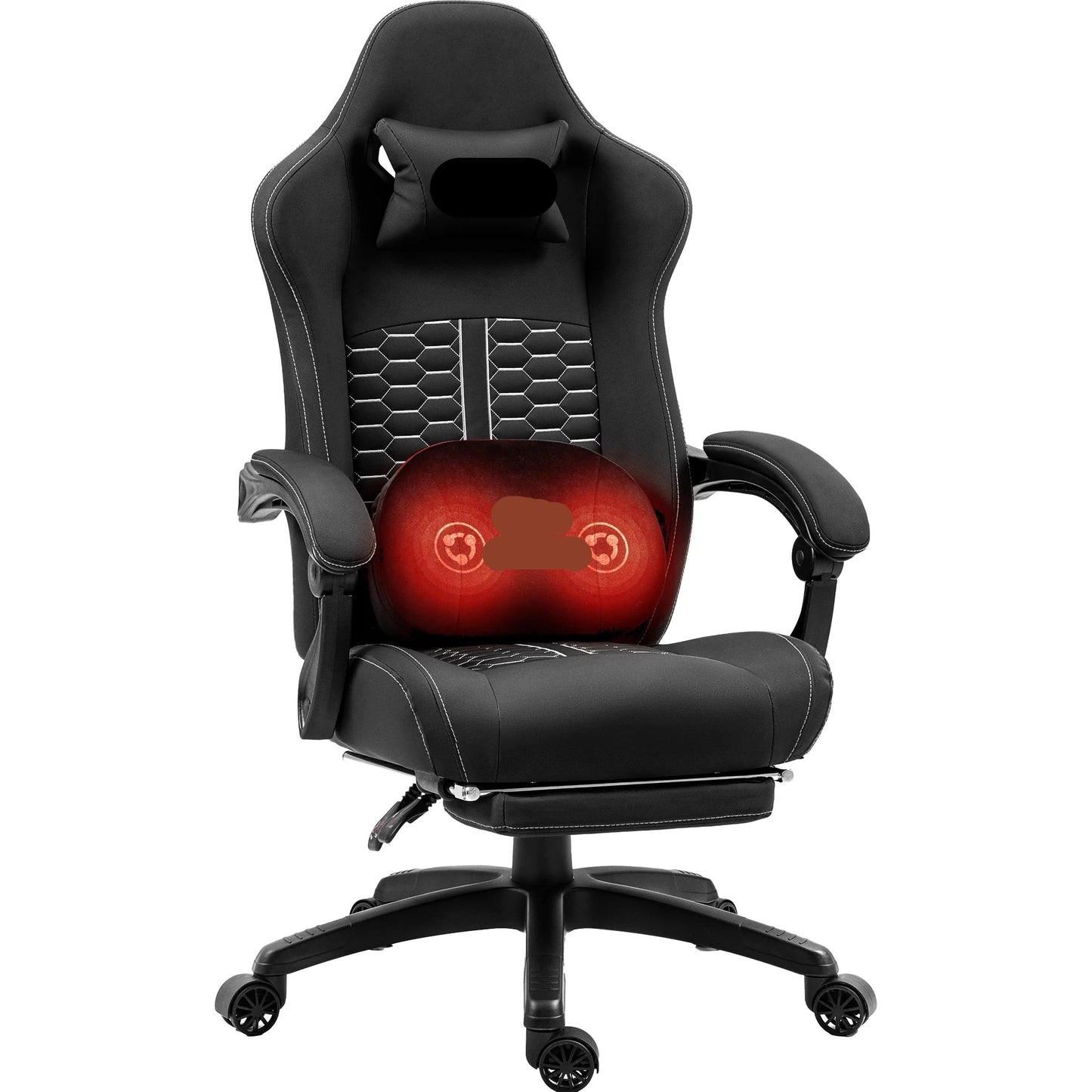 Bureaustoel – Bureaustoel Met Wieltjes – Office Chair – Werkstoel – Bureaustoel Thuiswerken – Verstelbare Rugleuning – Synthetisch Leer