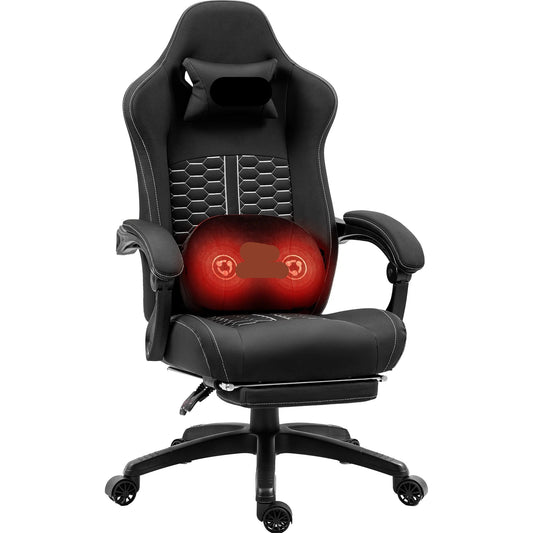 Bureaustoel – Bureaustoel Met Wieltjes – Office Chair – Werkstoel – Bureaustoel Thuiswerken – Verstelbare Rugleuning – Synthetisch Leer