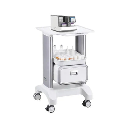 Laboratoriumkar - Wagen - Kar - Roestvrij Staal - Goud 4 Metaal 2 2 - met ABS Materiaal Lab Rolling Cart - voor Lab Kliniek Ziekenhuis Salon