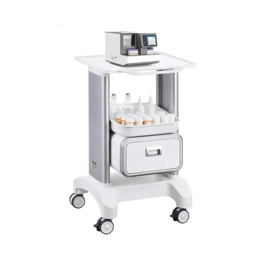 Laboratoriumkar - Wagen - Kar - Wit 4 PP 3 4 - met ABS Materiaal Lab Rolling Cart - voor Lab Kliniek Ziekenhuis Salon