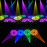 Discobol Moving Head Roterend Met Laser Par + Strobe - Discolichten - Effecten - Feestverlichting - Spot - Verlichting - Disco - Lamp - Licht - Laser - Lichteffect - Geluidgestuurd - DJ - Party - Discolampen - RGB - QUORE