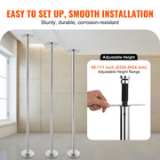 Vevor - Dance Pole - Stripping Pole - Pole Dancing - Dance Bar - 45mm Heavy-Duty - Stainless Steel