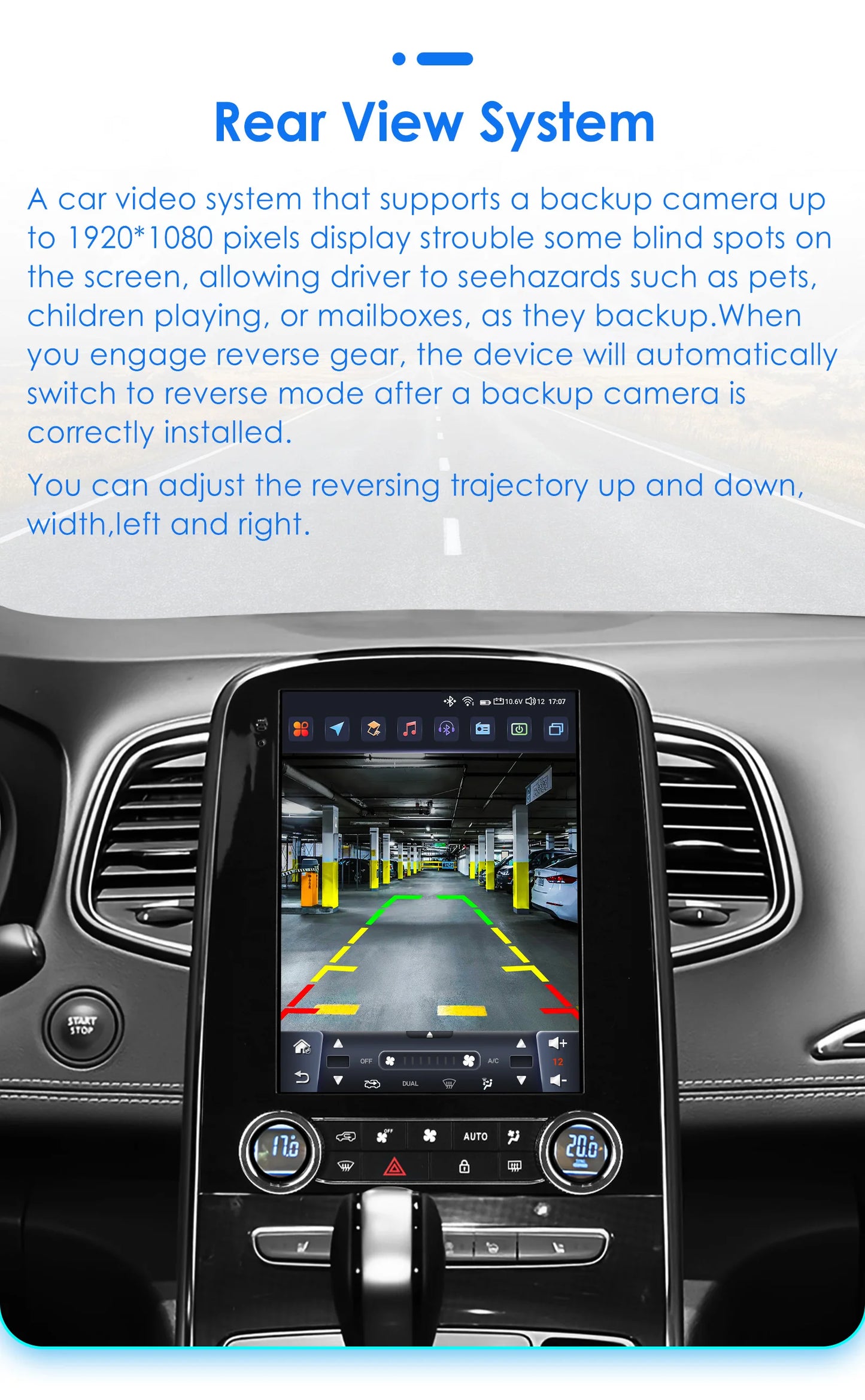 Multimedia Autoradio – Auto Stereo – Navigatiesysteem – Touchscreen Radio – Android Auto Speler – 9,7" Scherm – 360° Camera – CarPlay – Wifi & 4G Connectivity