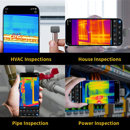 Warmtebeeldcamera – Thermo Camera – Infra Rood Camera – Temperatuur Meter – Nachtzicht – Temperatuurbereik -20°C Tot 600°C – Hoge Resolutie 256x192 Pixels - QUORE